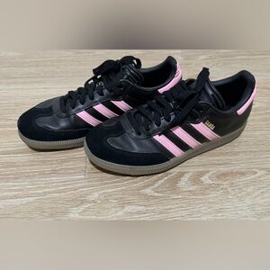 Adidas Samba Black with Pink Accents